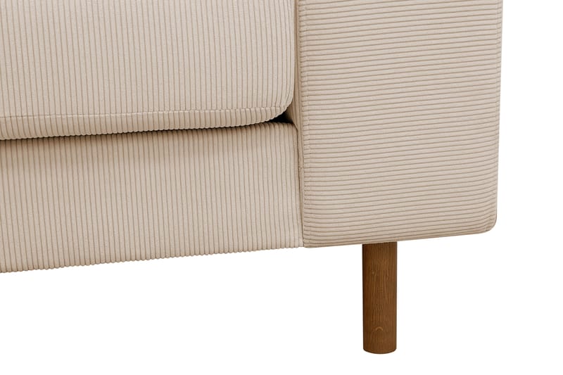 Scandi Djup 3-sits Soffa i Manchester - Beige - Möbler - Vardagsrum - Soffor - 3-sits soffor