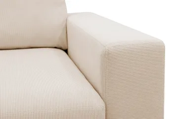 Scandi Djup 3-sits Soffa i Manchester - Beige - Möbler - Vardagsrum - Soffor - 3-sits soffor