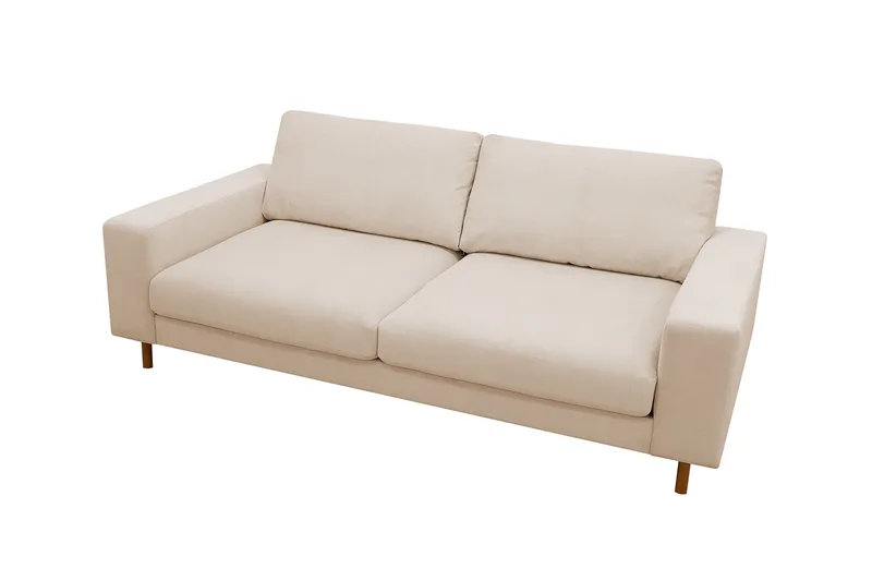 Scandi Djup 3-sits Soffa i Manchester - Beige - Möbler - Vardagsrum - Soffor - 3-sits soffor