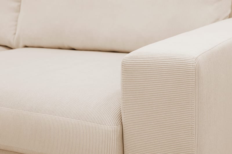 Scandi Djup 3-sits Soffa i Manchester - Beige - Möbler - Vardagsrum - Soffor - 3-sits soffor