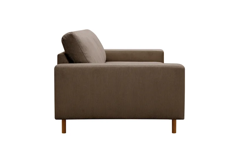 Scandi Djup 3-sits Soffa i Manchester - Brun - Möbler - Vardagsrum - Soffor - 3-sits soffor