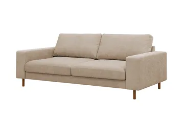 Scandi Djup 3-sits Soffa i Tyg - Beige - Möbler - Vardagsrum - Soffor - 3-sits soffor