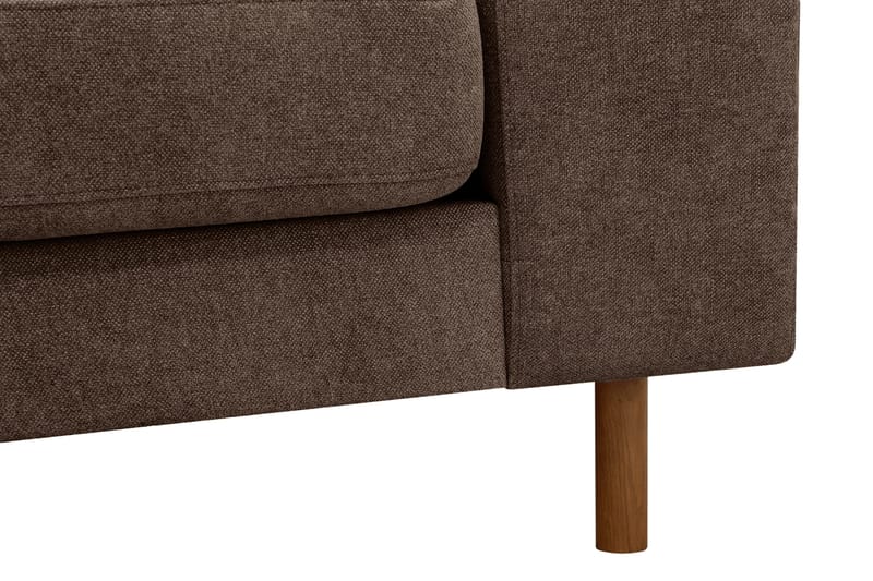 Scandi Djup 3-sits Soffa i Tyg - Mörkbrun - Möbler - Vardagsrum - Soffor - 3-sits soffor