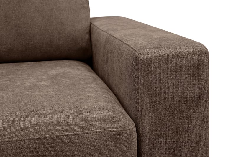 Scandi Djup 3-sits Soffa i Tyg - Mörkbrun - Möbler - Vardagsrum - Soffor - 3-sits soffor
