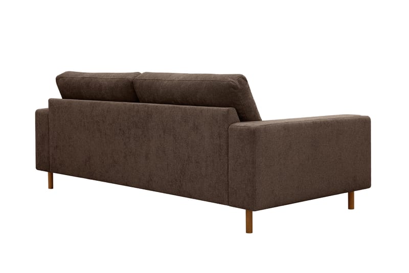 Scandi Djup 3-sits Soffa i Tyg - Mörkbrun - Möbler - Vardagsrum - Soffor - 3-sits soffor