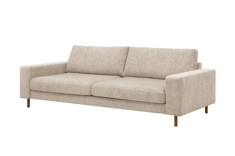 Scandi Djup 4-sits Soffa i Chenille - Beige - Möbler - Vardagsrum - Soffor - Sammetssoffor