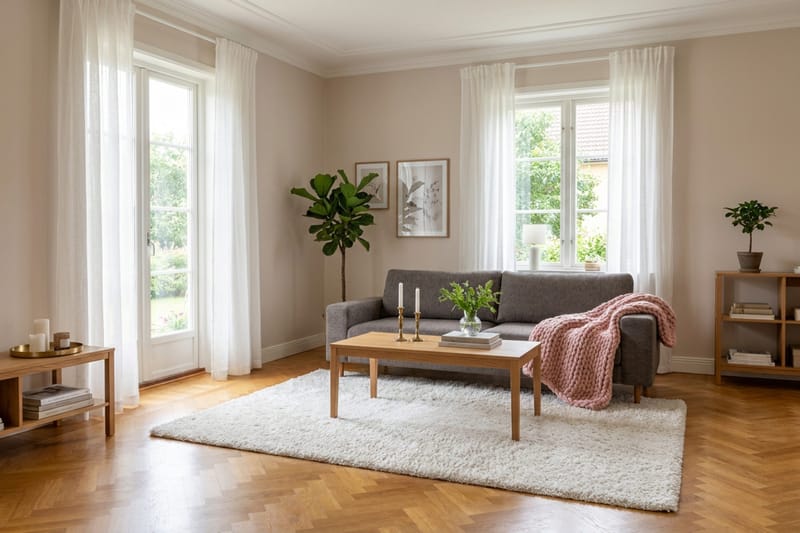 Scandi Djup 4-sits Soffa i Chenille - Grå - Möbler - Vardagsrum - Soffor - Sammetssoffor