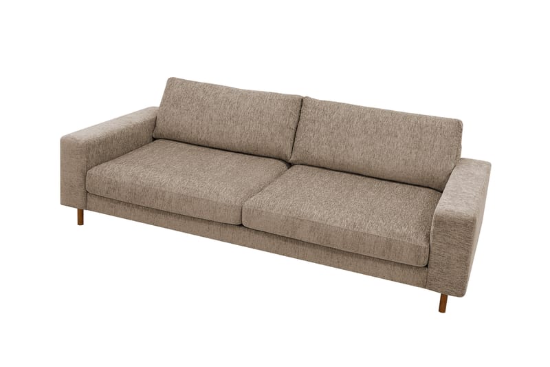 Scandi Djup 4-sits Soffa i Chenille - Mörkbeige - Möbler - Vardagsrum - Soffor - 4-sits soffor