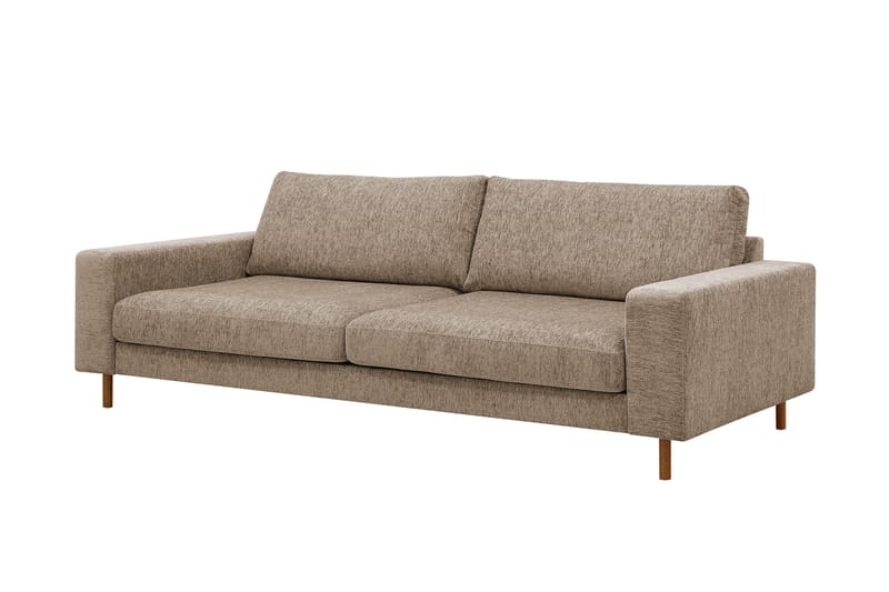 Scandi Djup 4-sits Soffa i Chenille - Mörkbeige - Möbler - Vardagsrum - Soffor - 4-sits soffor