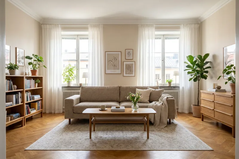 Scandi Djup 4-sits Soffa i Chenille - Mörkbeige - Möbler - Vardagsrum - Soffor - 4-sits soffor