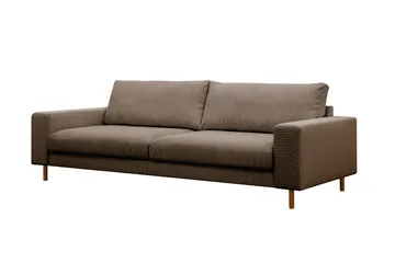 Scandi Djup 4-sits Soffa i Manchester - Brun - Möbler - Vardagsrum - Soffor - 4-sits soffor