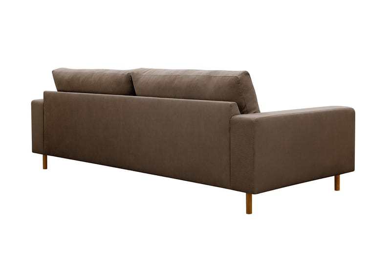 Scandi Djup 4-sits Soffa i Manchester - Brun - Möbler - Vardagsrum - Soffor - 4-sits soffor