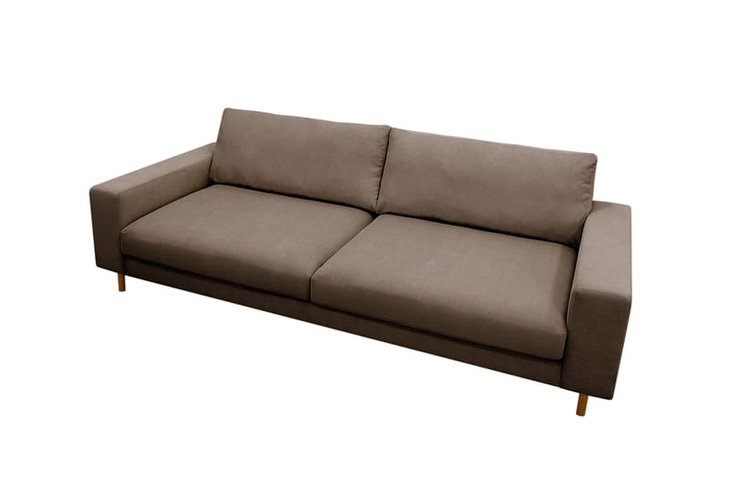 Scandi Djup 4-sits Soffa i Manchester - Brun - Möbler - Vardagsrum - Soffor - 4-sits soffor