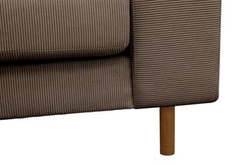 Scandi Djup 4-sits Soffa i Manchester - Brun - Möbler - Vardagsrum - Soffor - 4-sits soffor