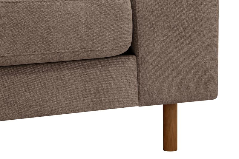 Scandi Djup 4-sits Soffa i Tyg - Mörkbrun - Möbler - Vardagsrum - Soffor - 4-sits soffor