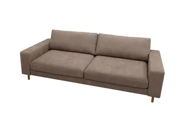 Scandi Djup 4-sits Soffa i Tyg - Mörkbrun - Möbler - Vardagsrum - Soffor - 4-sits soffor