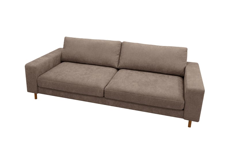 Scandi Djup 4-sits Soffa i Tyg - Mörkbrun - Möbler - Vardagsrum - Soffor - 4-sits soffor