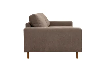Scandi Djup 4-sits Soffa i Tyg - Mörkbrun - Möbler - Vardagsrum - Soffor - 4-sits soffor