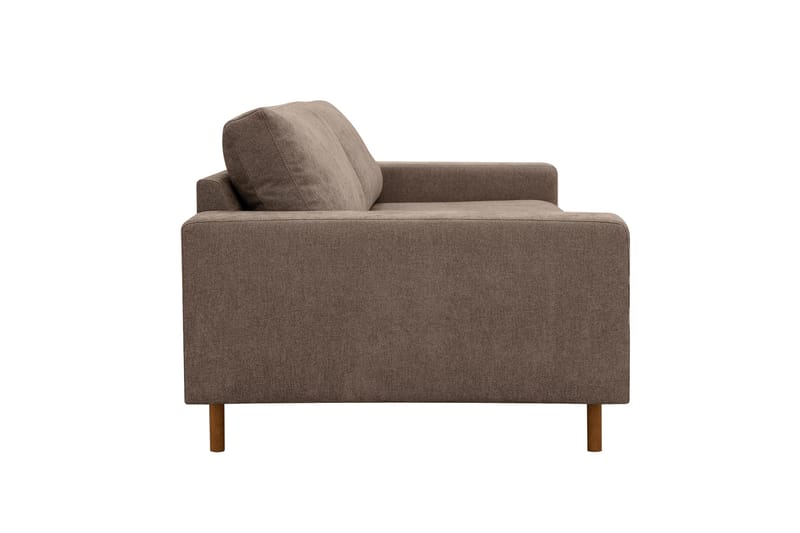 Scandi Djup 4-sits Soffa i Tyg - Mörkbrun - Möbler - Vardagsrum - Soffor - 4-sits soffor