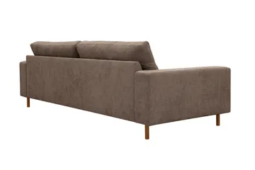 Scandi Djup 4-sits Soffa i Tyg - Mörkbrun - Möbler - Vardagsrum - Soffor - 4-sits soffor