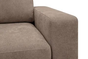 Scandi Djup 4-sits Soffa i Tyg - Mörkbrun - Möbler - Vardagsrum - Soffor - 4-sits soffor