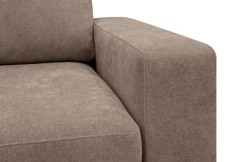 Scandi Djup 4-sits Soffa i Tyg - Mörkbrun - Möbler - Vardagsrum - Soffor - 4-sits soffor