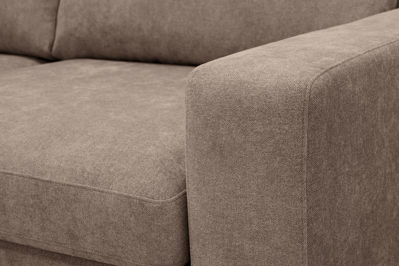 Scandi Djup 4-sits Soffa i Tyg - Mörkbrun - Möbler - Vardagsrum - Soffor - 4-sits soffor