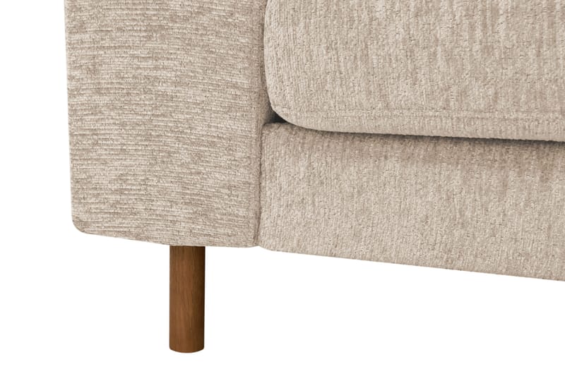 Scandi Djup 4-sits Soffa med Schäslong Höger i Chenille - Beige - Möbler - Vardagsrum - Soffor - Divansoffa & schäslong