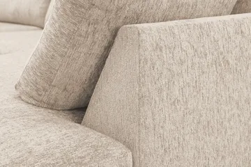 Scandi Djup 4-sits Soffa med Schäslong Höger i Chenille - Beige - Möbler - Vardagsrum - Soffor - Divansoffa & schäslong