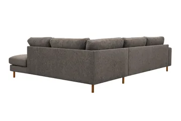 Scandi Djup 4-sits Soffa med Schäslong Höger i Chenille - Grå - Möbler - Vardagsrum - Soffor - Divansoffa & schäslong