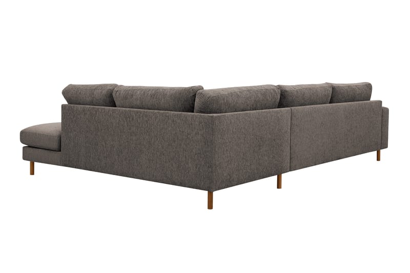 Scandi Djup 4-sits Soffa med Schäslong Höger i Chenille - Grå - Möbler - Vardagsrum - Soffor - Divansoffa & schäslong