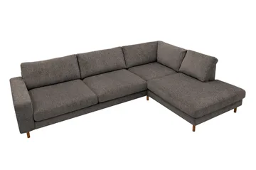 Scandi Djup 4-sits Soffa med Schäslong Höger i Chenille - Grå - Möbler - Vardagsrum - Soffor - Divansoffa & schäslong