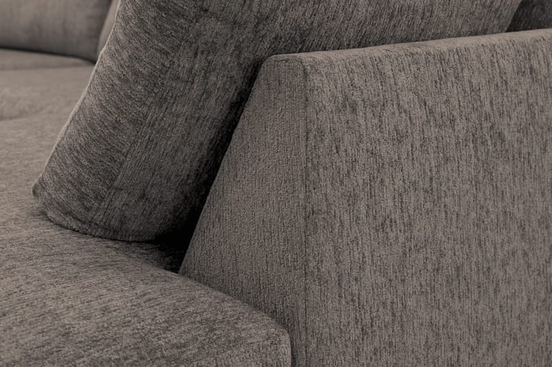Scandi Djup 4-sits Soffa med Schäslong Höger i Chenille - Grå - Möbler - Vardagsrum - Soffor - Divansoffa & schäslong