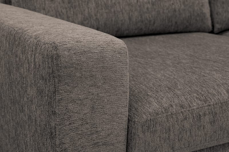 Scandi Djup 4-sits Soffa med Schäslong Höger i Chenille - Grå - Möbler - Vardagsrum - Soffor - Divansoffa & schäslong
