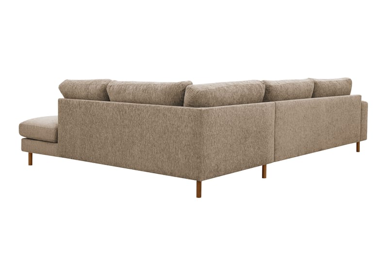 Scandi Djup 4-sits Soffa med Schäslong Höger i Chenille - Mörkbeige - Möbler - Vardagsrum - Soffor - Divansoffa & schäslong
