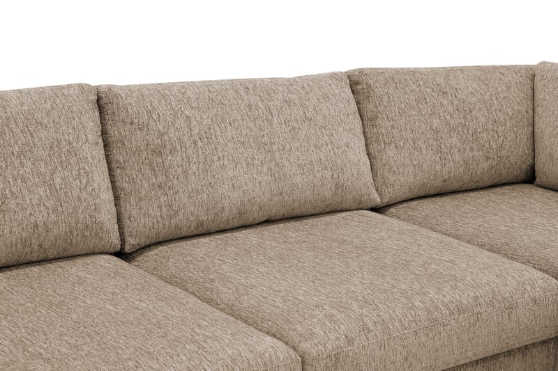 Scandi Djup 4-sits Soffa med Schäslong Höger i Chenille - Mörkbeige - Möbler - Vardagsrum - Soffor - Divansoffa & schäslong