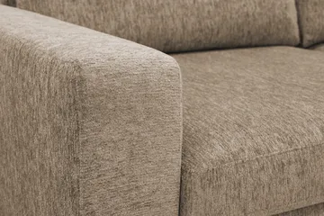 Scandi Djup 4-sits Soffa med Schäslong Höger i Chenille - Mörkbeige - Möbler - Vardagsrum - Soffor - Divansoffa & schäslong