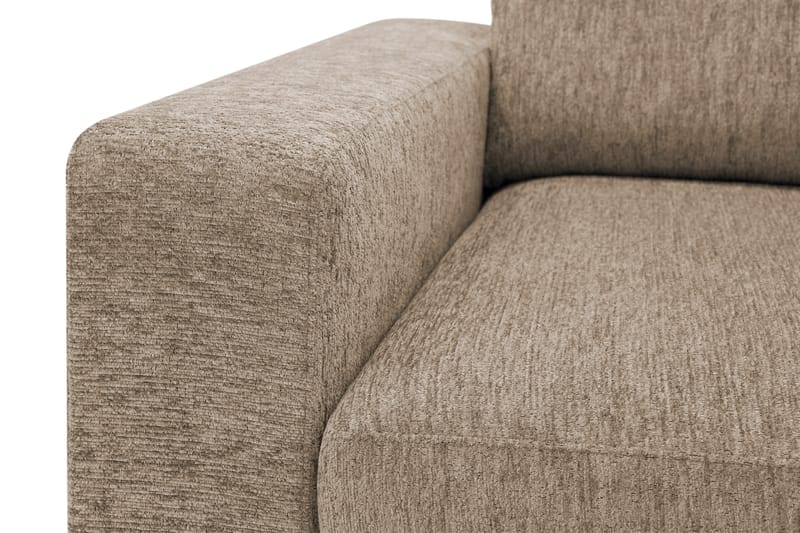 Scandi Djup 4-sits Soffa med Schäslong Höger i Chenille - Mörkbeige - Möbler - Vardagsrum - Soffor - Divansoffa & schäslong