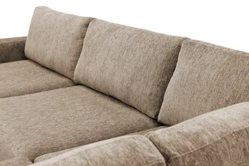 Scandi Djup 4-sits Soffa med Schäslong Höger i Chenille - Mörkbeige - Möbler - Vardagsrum - Soffor - Divansoffa & schäslong