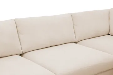 Scandi Djup 4-sits Soffa med Schäslong Höger i Manchester - Beige - Möbler - Vardagsrum - Soffor - Divansoffa & schäslong