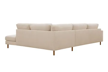 Scandi Djup 4-sits Soffa med Schäslong Höger i Manchester - Beige - Möbler - Vardagsrum - Soffor - Divansoffa & schäslong