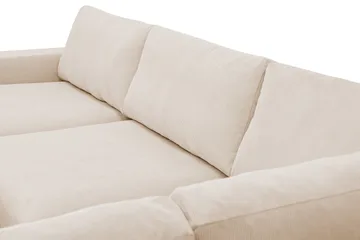 Scandi Djup 4-sits Soffa med Schäslong Höger i Manchester - Beige - Möbler - Vardagsrum - Soffor - Divansoffa & schäslong