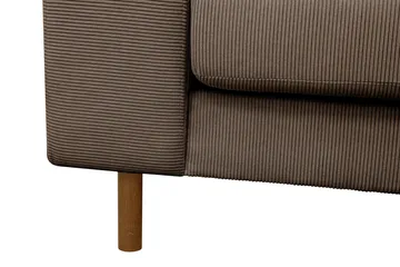 Scandi Djup 4-sits Soffa med Schäslong Höger i Manchester - Brun - Möbler - Vardagsrum - Soffor - Divansoffa & schäslong