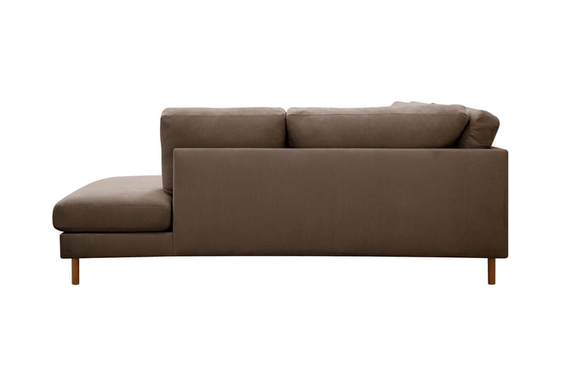 Scandi Djup 4-sits Soffa med Schäslong Höger i Manchester - Brun - Möbler - Vardagsrum - Soffor - Divansoffa & schäslong