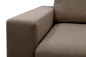 Scandi Djup 4-sits Soffa med Schäslong Höger i Manchester - Brun - Möbler - Vardagsrum - Soffor - Divansoffa & schäslong
