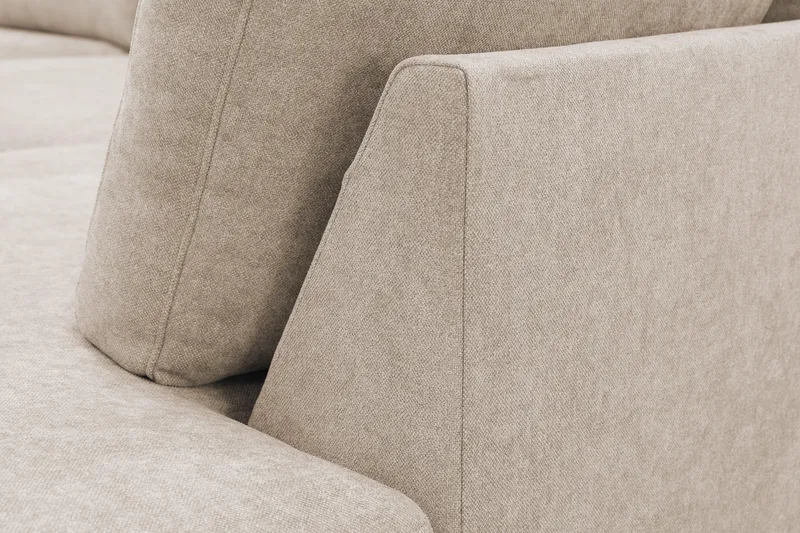 Scandi Djup 4-sits Soffa med Schäslong Höger i Tyg - Beige - Möbler - Vardagsrum - Soffor - Divansoffa & schäslong