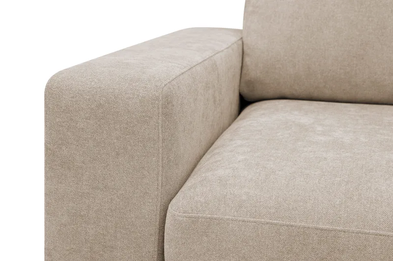 Scandi Djup 4-sits Soffa med Schäslong Höger i Tyg - Beige - Möbler - Vardagsrum - Soffor - Divansoffa & schäslong