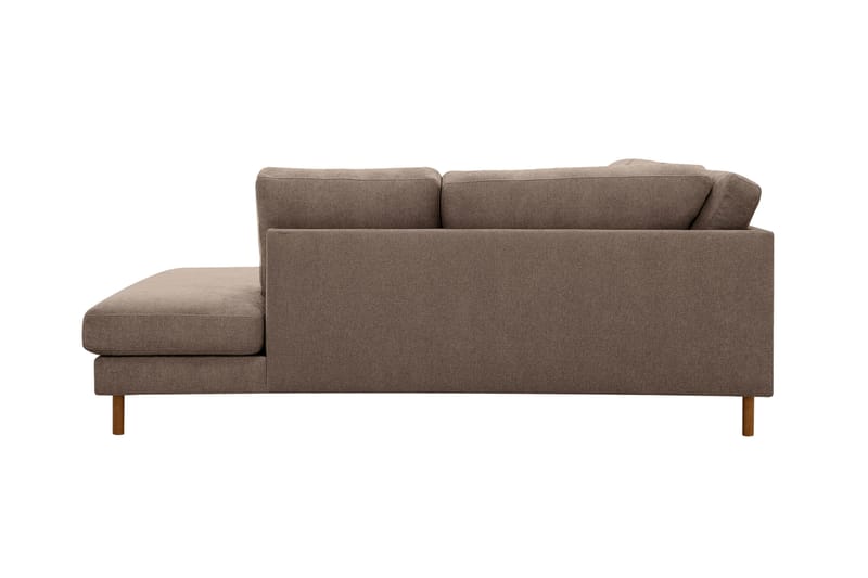 Scandi Djup 4-sits Soffa med Schäslong Höger i Tyg - Mörkbrun - Möbler - Vardagsrum - Soffor - Divansoffa & schäslong