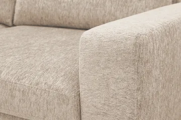 Scandi Djup 4-sits Soffa med Schäslong Vänster i Chenille - Beige - Möbler - Vardagsrum - Soffor - Divansoffa & schäslong