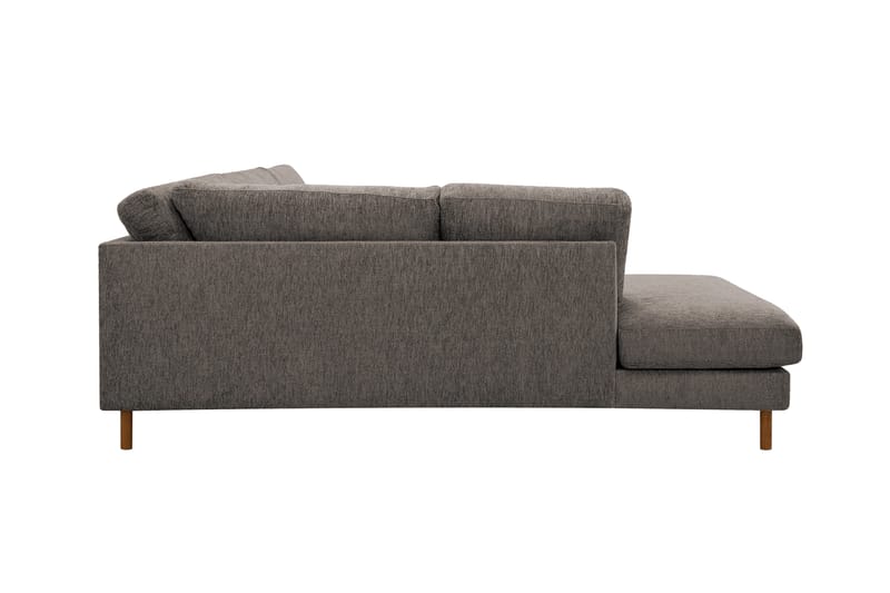 Scandi Djup 4-sits Soffa med Schäslong Vänster i Chenille - Grå - Möbler - Vardagsrum - Soffor - Divansoffa & schäslong
